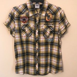 Harley Davidson button up shirt